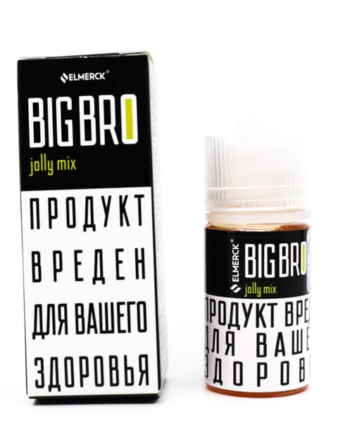Жидкость ElMerck Big Bro SALT - Jolly Mix 30 мл ( 17 ± 3 мг ) ( Дыня с Ванилью )