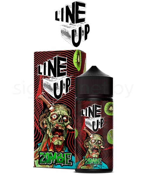 Жидкость Line Up - Zombie ( Освежающий Зелёный Джус с Лаймом, Тропическим Киви и Алоэ ) 100 мл ( 3 мг )