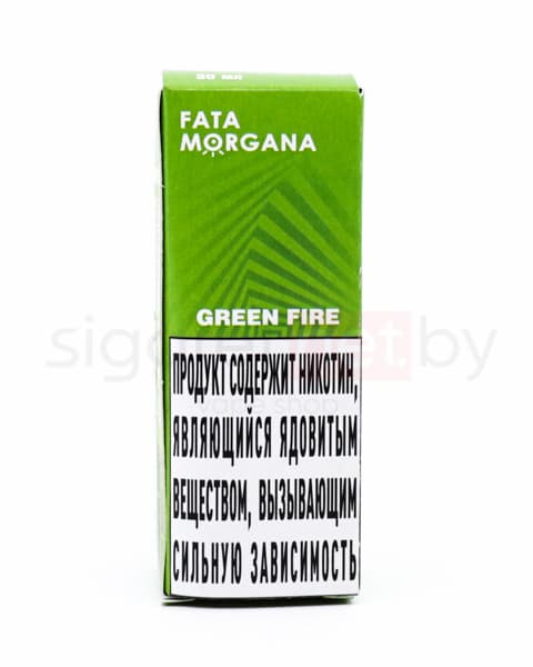 Жидкость FATA MORGANA SALT - Green Fire 30 мл ( 15 ± 3 мг ) ( Персик Корица )