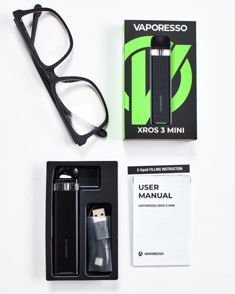 Вейп Vaporesso XROS 3 Mini Pod 1000 mAh - 2 мл. ( Черный ) Black