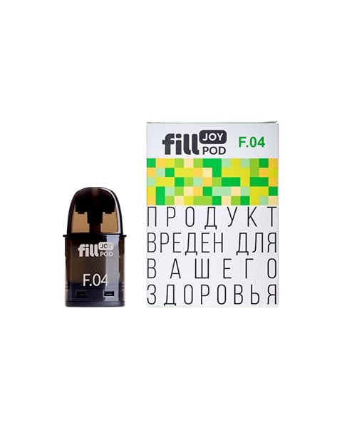 Заправленный картридж fill JOY POD - Лимон Лайм ( F04 ) ( 2 мл. Крепость 17 ± 3 мг )