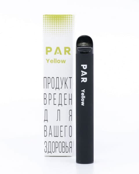 Электронная система курения ( одноразовая ) PAR 600 - 400 mAh - Манго ( Yellow ) ( 2 мл. Крепость 17 ± 3 мг\ мл )