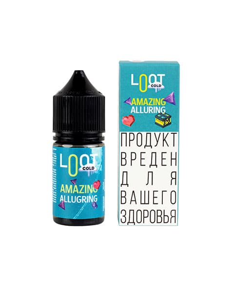 Жидкость Loot Cold SALT - Amazing Alluring 25 мл ( 15 ± 3 мг ) ( Мохито )