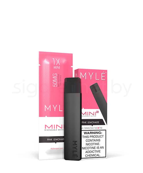 Одноразовая электронная сигарета MYLE Mini 2 ( Лимонад ) крепость 50 мг. ( ~240 затяжек приблизительно )