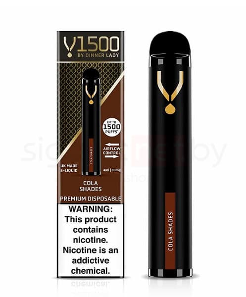 Электронная система курения ( одноразовая ) Dinner Lady 1500 - 650 mAh - Cola Shades ( 4 мл. Крепость 20 мг\ мл )