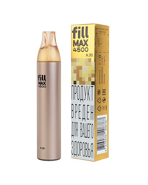 Одноразка fill MAX 4500 - Имбирный Чай ( N30 ) ( 4.4 мл. Крепость 17 ± 3 мг\ мл )