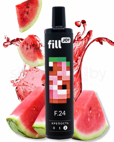Электронная система курения ( одноразовая ) fill JOY 500 - 400 mAh - Арбуз ( F24 ) ( 2 мл. Крепость 17 ± 3 мг\ мл )