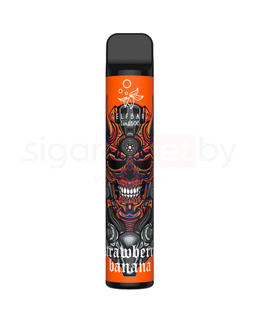 Одноразовая электронная сигарета Elf Bar Lux 850mAh - Клубника с Бананом ( 4,8 мл. Крепость 50 мг\ мл )