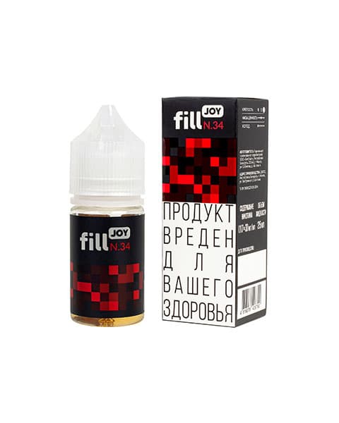 Жидкость fill JOY - Кофе с Вишней ( N34 ) 25 мл ( 17 ± 3 мг )