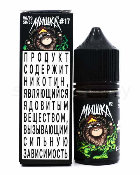 Жидкость МИШКА V2 #17 30 мл ( 17 ± 3 мг ) ( Манго Маракуйя )