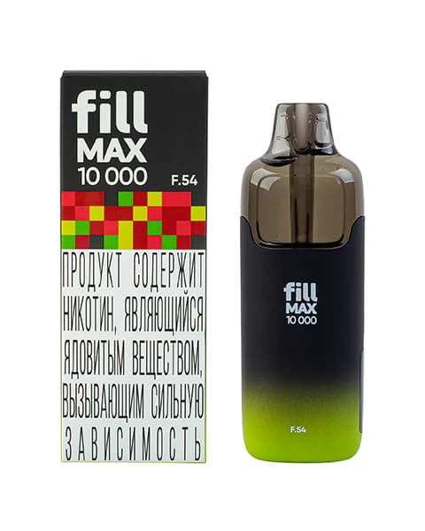 Одноразка fill MAX 10000 - 650 mAh - Красная Смородина Лайм ( F54 ) ( 10 мл. Крепость 17 ± 3 мг\ мл )