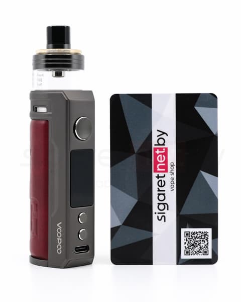 Стартовый комплект VOOPOO DRAG S PNP X 60W VW Pod - 5 мл 2500 mAh ( Бордовый ) Knight Red