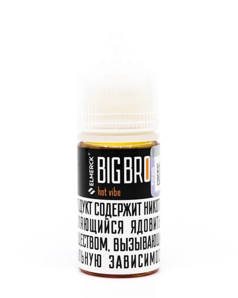 Жидкость ElMerck Big Bro SALT - Hot Vibe 30 мл ( 17 ± 3 мг ) ( Цитрусовый Кекс )