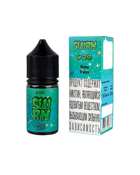 Сладкая Вата с Голубыми Ягодами – Жидкость SLURM #20 Blue Razz 25 мл ( 15 ± 3 мг )