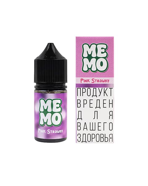 Клубничный Тик Так – Жидкость MEMO Pink Strawby 25 мл ( 17 ± 3 мг )