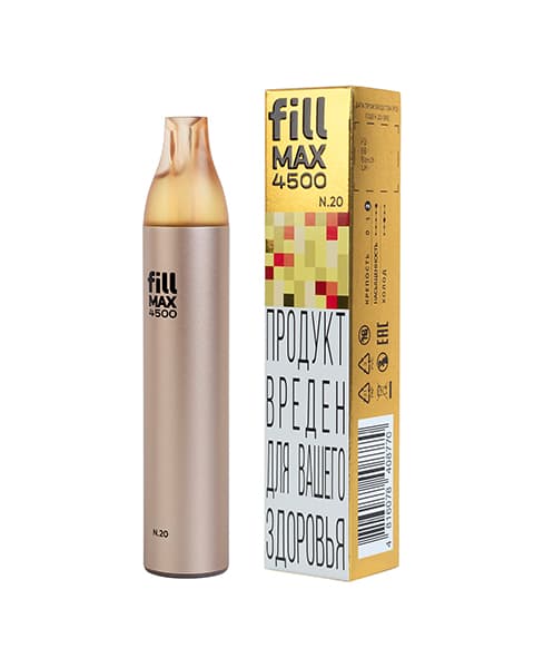 Одноразка fill MAX 4500 - Игристая Вишня ( N20 ) ( 4.4 мл. Крепость 17 ± 3 мг\ мл )