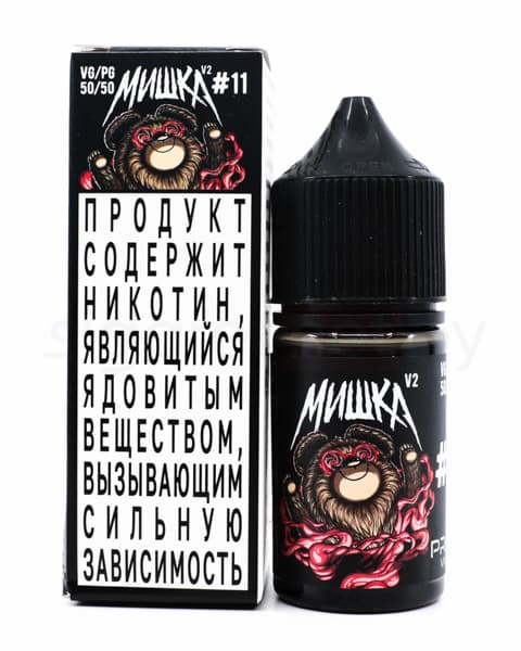 Жидкость МИШКА V2 #11 30 мл ( 17 ± 3 мг ) ( Клубничная Карамель )