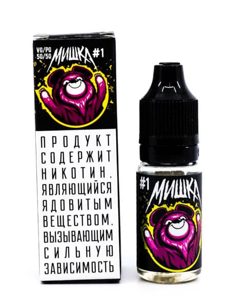 Жидкость МИШКА #1 10 мл ( 17 ± 3 мг ) ( Чай Смородина Лимон )