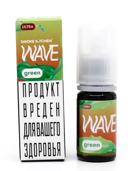 Жидкость SK WAVE SALT - Green 10 мл ( 17 ± 3 мг ULTRA ) ( Мармелад из Кислого Яблока )