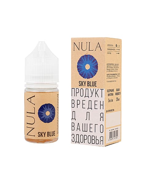Жидкость NULA - Sky Blue ( Голубика ) 25 мл ( 0 мг ) РБ