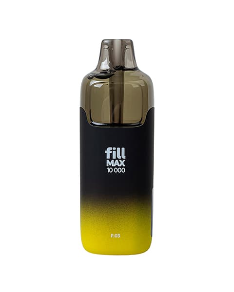 Одноразка fill MAX 10000 - 650 mAh - Лимон Имбирь ( F03 ) ( 10 мл. Крепость 17 ± 3 мг\ мл )