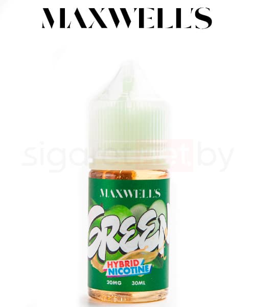 Жидкость Maxwells HYBRID - GREEN ( Яблочный Нектар ) 30 мл ( 20 мг )