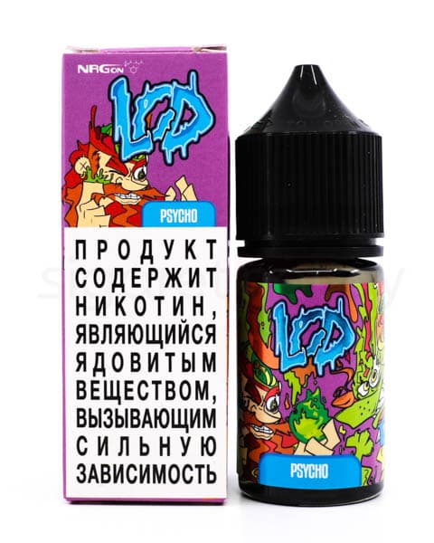 Жидкость NRGon LCD - Psycho 30 мл ( 17 ± 3 мг ) ( Киви Клубника Вишня )