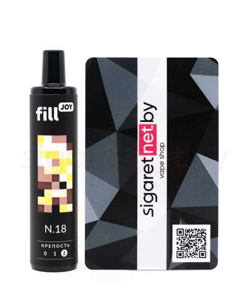 Электронная система курения ( одноразовая ) fill JOY 500 - 400 mAh - Пина Колада Ром ( N18 ) ( 2 мл. Крепость 17 ± 3 мг\ мл )