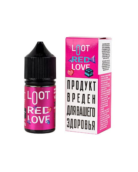 Клубника – Жидкость Loot SALT Red Love 25 мл ( 15 ± 3 мг )