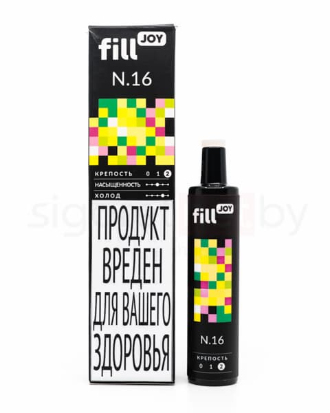 Электронная система курения ( одноразовая ) fill JOY 500 - 400 mAh - Энергетик ( N16 ) ( 2 мл. Крепость 17 ± 3 мг\ мл )