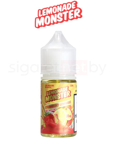 Жидкость Lemonade Monster SALT - Strawberry ( Клубничный Лимонад ) 30 мл ( 20 мг )