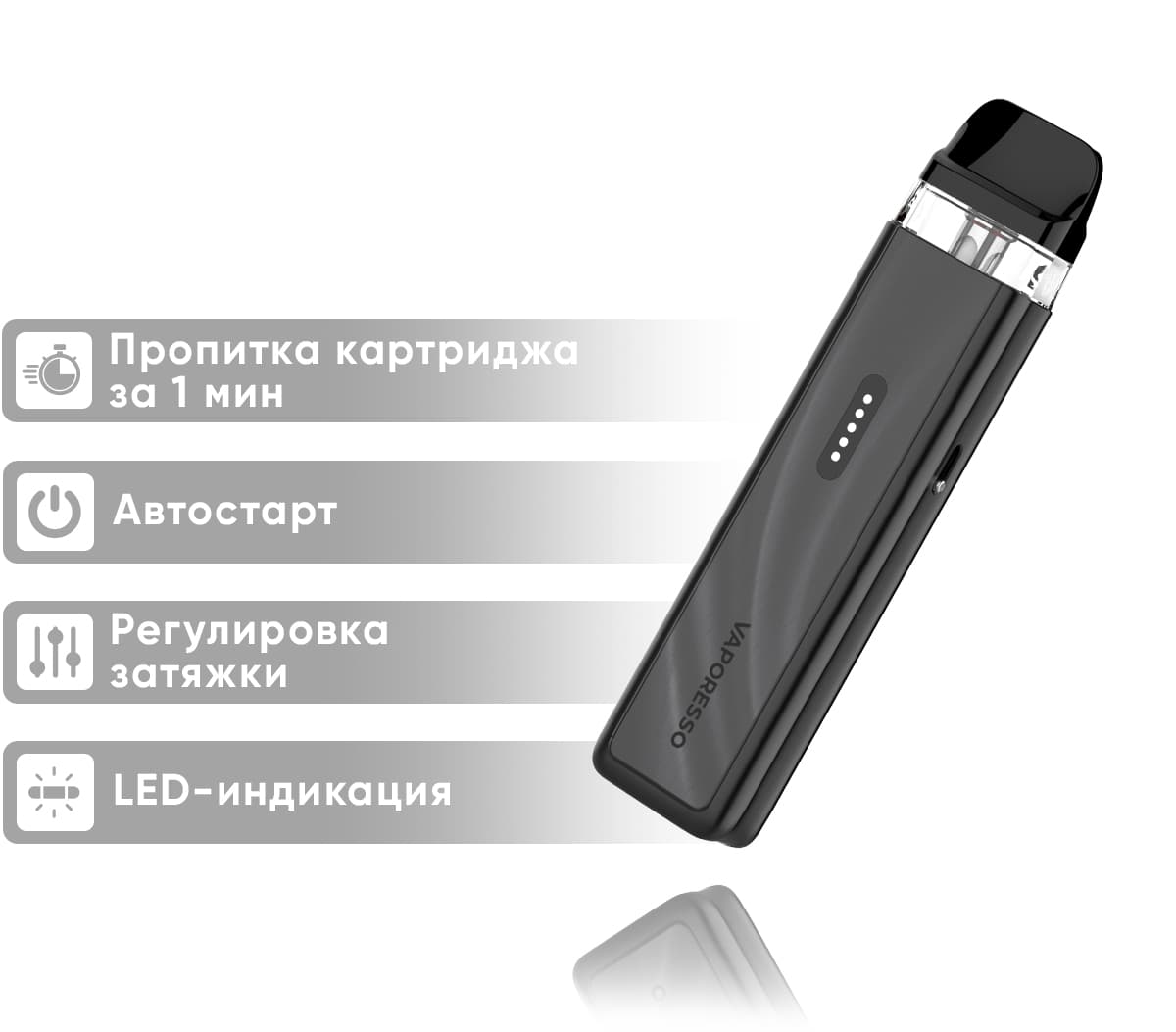 Вейп Vaporesso XROS 6 Mini Pod ( Черный ) Black