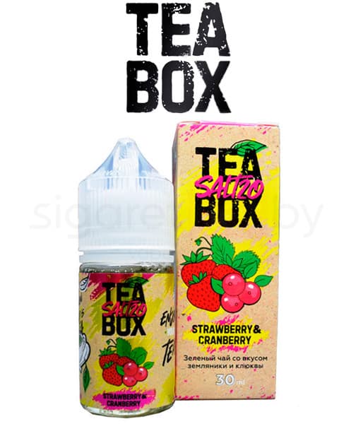 Жидкость RED SMOKERS TEA BOX - SALT - Strawberry & Cranberry 30 мл ( 20 мг )
