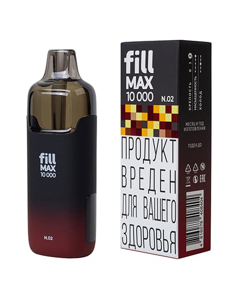 Одноразка fill MAX 10000 - 650 mAh - Кола с Лимоном ( N02 ) ( 10 мл. Крепость 17 ± 3 мг\ мл )