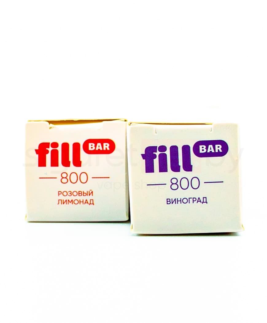 Электронная система курения ( одноразовая ) Fill Bar 800 - 550 mAh - Виноград ( 3,2 мл. Крепость 50 мг\ мл )