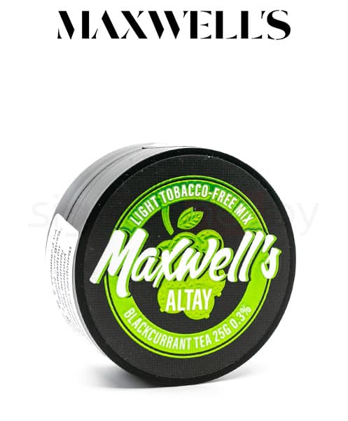 Бестабачная смесь для кальянов Maxwells - Altay ( Смородиновый Чай ) 25 г ( Light 0,3% )