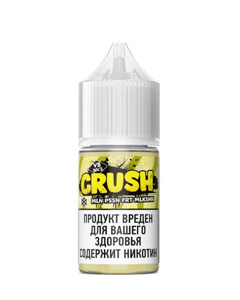 Жидкость CRUSH MLN PSSN FRT MLKSHK 30 мл ( 17+/-3 мг ) ( Молочный Коктейль с Дыней и Маракуйей )