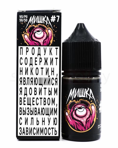 Жидкость МИШКА #7 30 мл ( 17 ± 3 мг ) ( Пончик с Кремом )