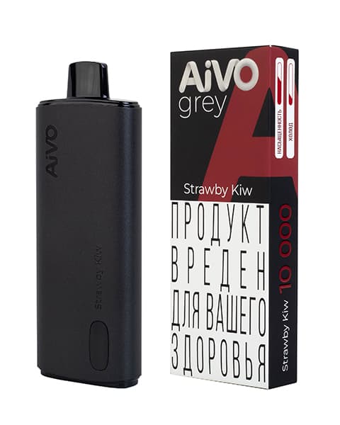 Киви Клубника – Одноразка AiVO grey (Strawby Kiw) ( 10 мл. Крепость 17 ± 3 мг\ мл )
