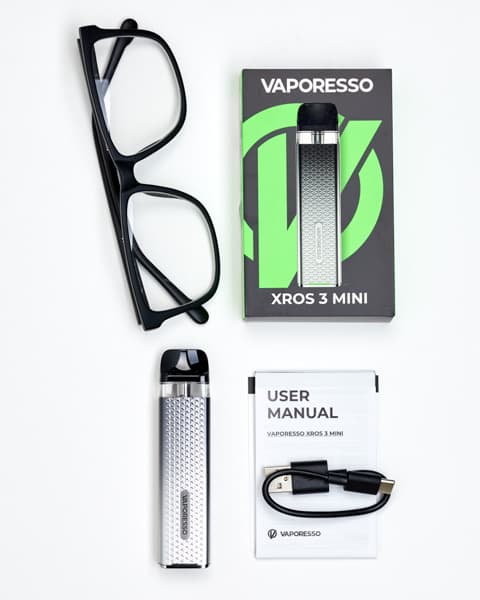 Вейп Vaporesso XROS 3 Mini Pod 1000 mAh - 2 мл. ( Серебристый Градиент ) Icy Silver