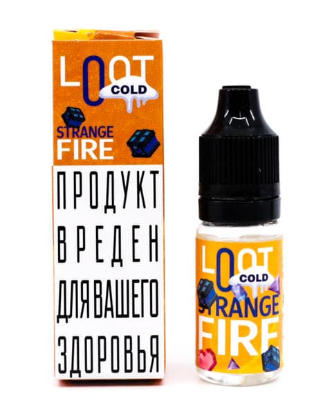 Жидкость Loot Cold SALT - Strange Fire 10 мл ( 15 ± 3 мг ) ( Персик Маракуйя )