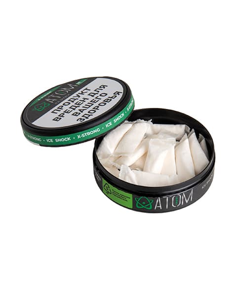 Никотиновые паучи ATOM ICE SHOCK ( Перечная мята ) 11 мг.