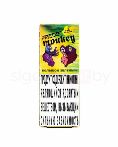 Жидкость Freeze Monkey MAX FLAVOR SALT - Большой Зеленый 30 мл ( 15 ± 3 мг ) ( Ананас )