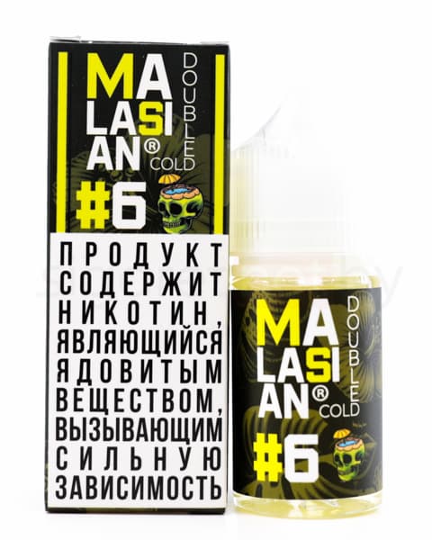 Жидкость Malasian Double Cold #6 30 мл ( 17 ± 3 мг ) ( Ледяное Манго )