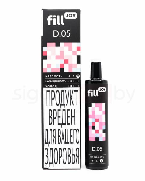 Электронная система курения ( одноразовая ) fill JOY 500 - 400 mAh - Сахарная Вата ( D05 ) ( 2 мл. Крепость 17 ± 3 мг\ мл )