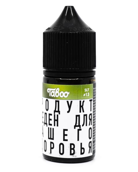 Жидкость TABOO SALT - #13 30 мл ( 17 ± 3 мг ) ( Кисло-Яблочные Мишки )