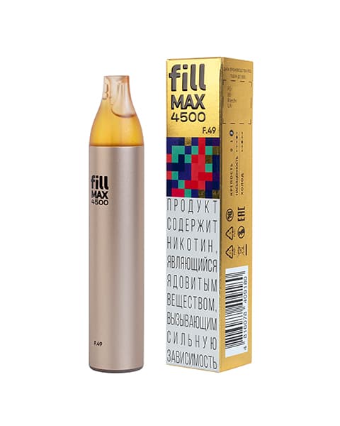 Одноразка fill MAX 4500 - Черника Малина Ежевика Мята ( F49 ) ( 4.4 мл. Крепость 17 ± 3 мг\ мл )