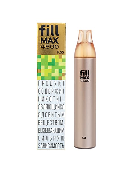 Одноразка fill MAX 4500 - Зеленый Виноград ( F55 ) ( 4.4 мл. Крепость 17 ± 3 мг\ мл )
