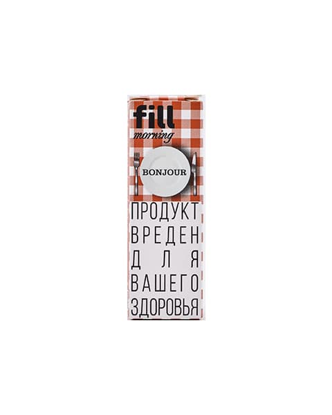 Жидкость fill morning - Bonjour 10 мл ( 17 ± 3 мг ) ( Круассан с Карамелью )