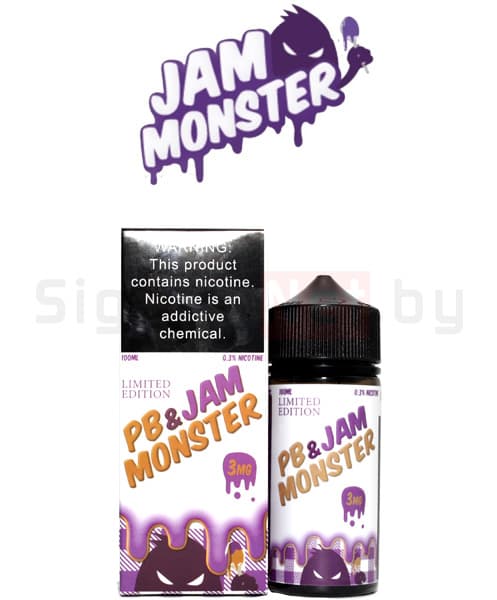 Жидкость Monster - Jam - PB & Jam Grape ( Арахисовая паста с виноградным джемом на тосте ) 100мл ( 3 )
